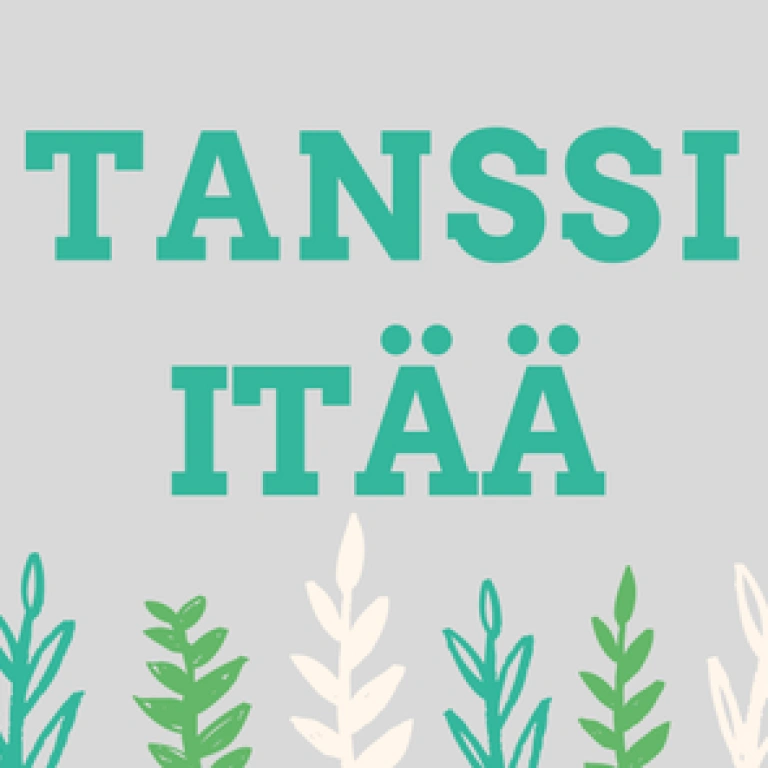 Harmaalla taustalla teksti 